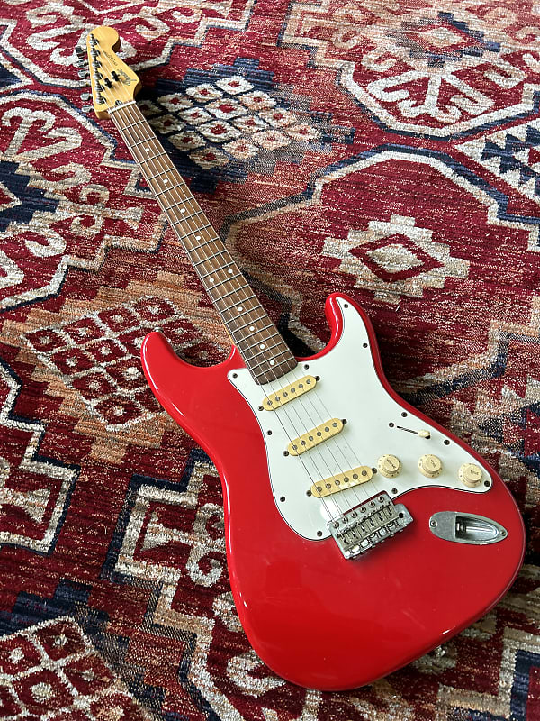 Fender Stratocaster 1987 Made in Korea Fiesta Red Reverb