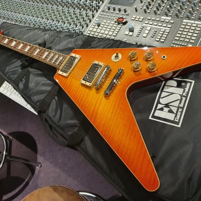 ESP Edwards Custom Flying V Artist Owned by FAMOUS guitarist, metal producer Andy Sneap! image 3