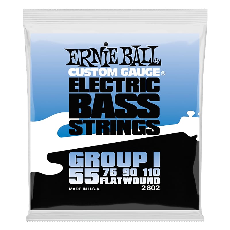 P02802 Flatwound Group I Electric Bass Strings - 55-110 Gauge image 1