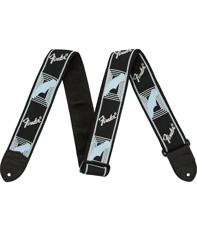  Fender Quickgrip Secure Guitar Strap, 2in, Monogram