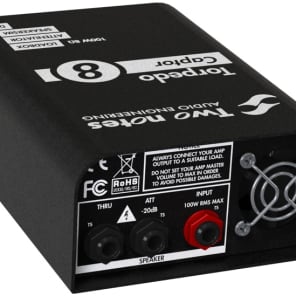 Two Notes Torpedo Captor Reactive Loadbox DI and Attenuator - 8-ohm image 5