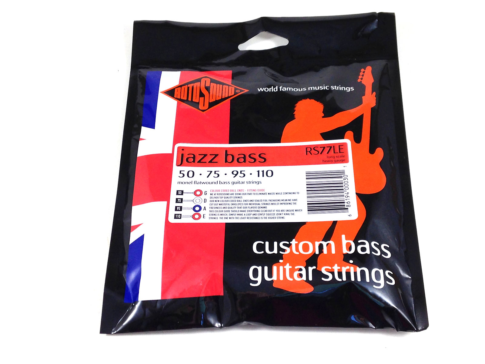 Rotosound RS77LE Monel Flatwound Jazz Bass Strings (5011) Reverb