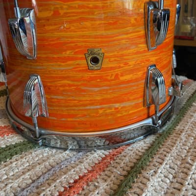 Ludwig 9x13 Converted Snare Drum - 1968 - Mod Orange image 1