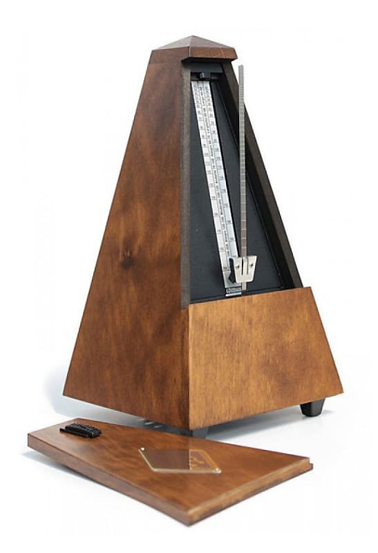 Wittner 813M 800/810 Series Metronome Wood Case Walnut Mat Bell image 1