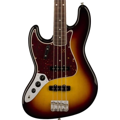 Fender American Vintage II 1966 Jazz Bass, 3-Colour Sunburst, Left Handed image 1