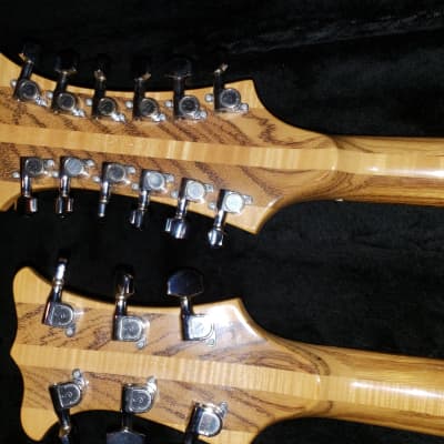 Lado Double Neck 1978-1980 Natural Zebra And Curly Maple image 7