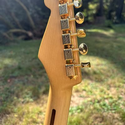 2017 Buck Owens Revelator JazzCaster Jazzmaster - Red White and Blue Sparkle image 8