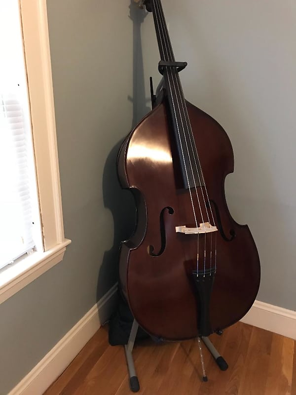 Kamimoto Strings Upright Bass AC90B 2012 Dark Wood Reverb