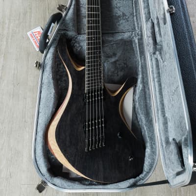 Skervesen Swan 6 FF Multi-Scale Electric Guitar, Bare Knuckle - Black Ash image 9