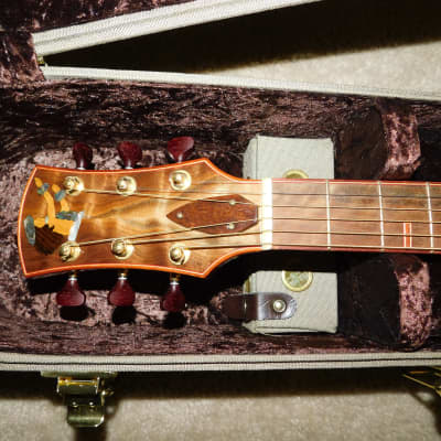 Joel Stehr Grand Auditorium Acoustic Guitar Flamed Sinker Redwood 2009 image 3