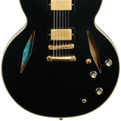 Epiphone Emily Wolfe Sheraton Stealth Electric Guitar (with Hard Bag), Black Aged Gloss image 3