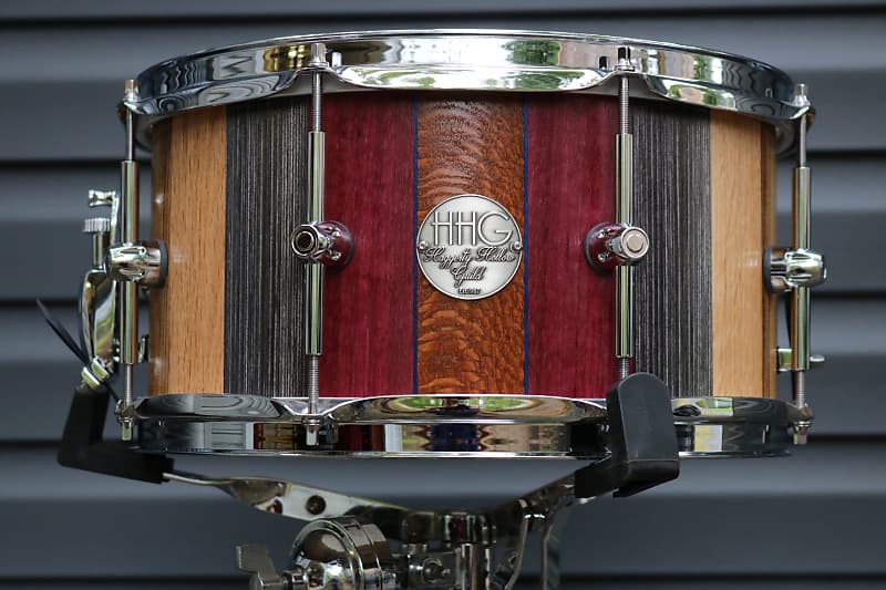 HHG Drums 13x7 Multi-species Stave Snare 2022 Satin Natural Lacquer