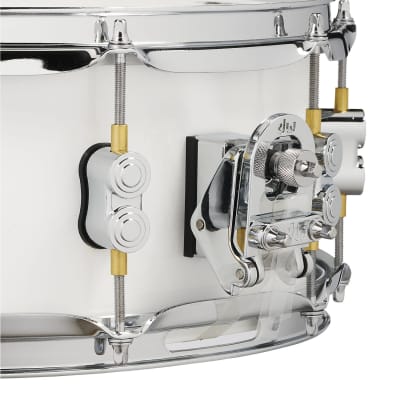 PDP Maple Snare Drum - Pearl White - Chrome 5.5" X 14" w/ Remo Head image 2