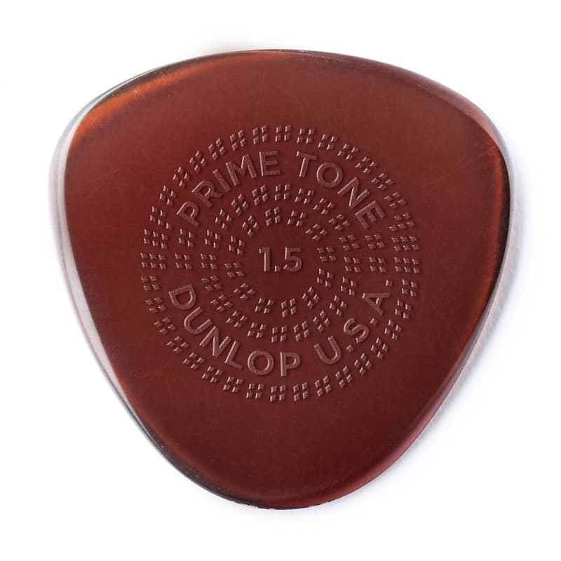 Dunlop 514R15 Primetone Semi-Round Grip 1.5mm Guitar Picks (12-Pack) image 1