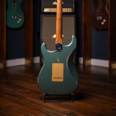 Fender Custom Shop Limited Edition Roasted "Big Head" Stratocaster - Faded Aged Sherwood Green Metallic image 13