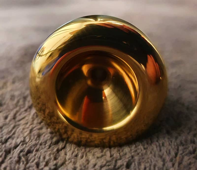 Rudy Muck 2nd Generation 19C , 24k gold plated trumpet mouthpiece