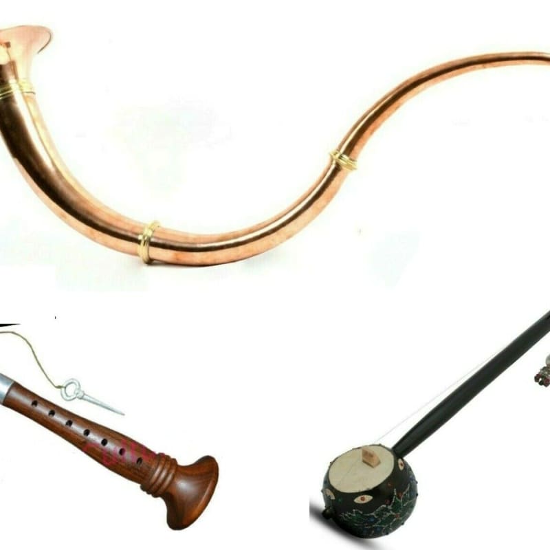 Naad Temple Musical Tasha Bhapang Brass Bugle Kalimba Small Instruments  Combo Set 2021