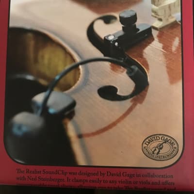 David Gage The Realist Sound Clip Acoustic Transducer for Violin image 1