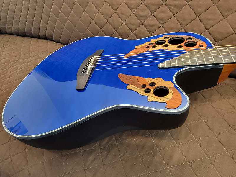 ギター OVATION Celebrity Elite Exotic CE44P-8TQ Ovation Celebrity Elite Plus CE44P-8TQ Mid-Depth Acoustic