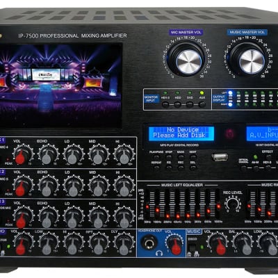 IDOLpro 8000W Karaoke System Mixing Amplifier & Dual 1800W Speakers, Dual High-End Microphones image 2