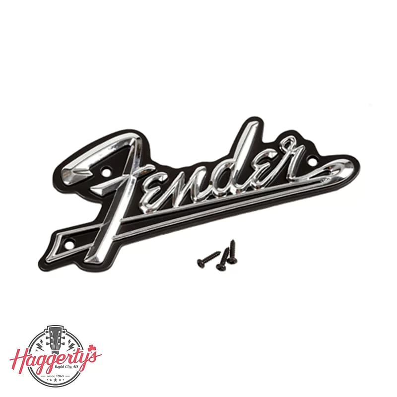Fender Mid 60s Black Panel Amplifier Logo image 1