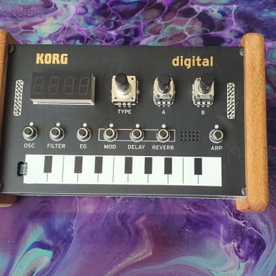 Korg NTS1 Solid Oak End Cheeks Stand from Synths And Wood image 4