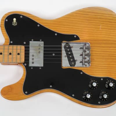 1976 Fender Telecaster Custom Natural Left Handed - Rare Lefty Tele - Original Case image 4