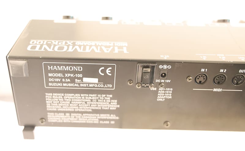 Hammond XPK-100 13-Note MIDI Pedalboard | Reverb
