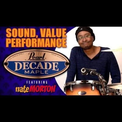 Pearl Decade Maple 3 pc. Drum Set Classic Satin Amburst image 3