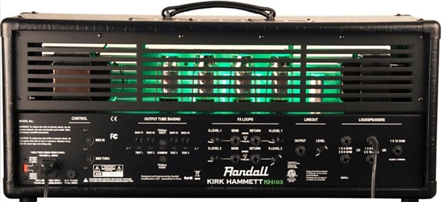 Randall KH103 Kirk Hammett Signature 3-Channel 120-Watt Guitar Amp Head image 2