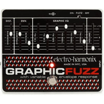 Electro-Harmonix Graphic Fuzz - EQ / Distortion / Sustainer Effect Pedal - New for sale