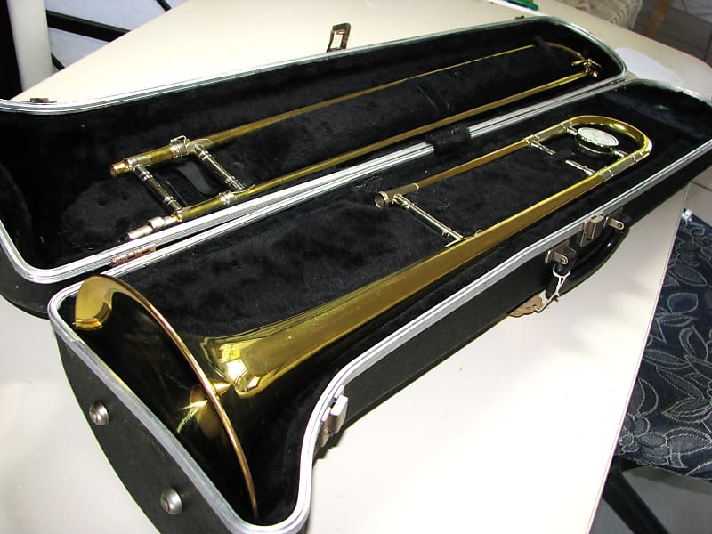 King Cleveland Tenor Trombone, Model606 gold lacquer, very Reverb