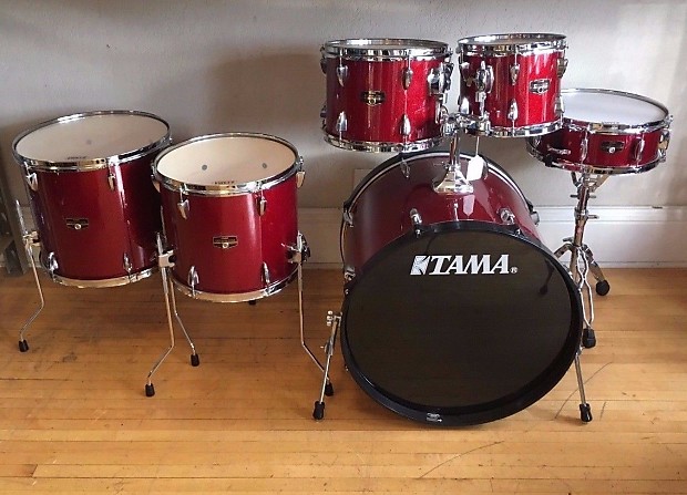 Tama Imperialstar 6 Piece Drum Set Candy Apple Mist Reverb