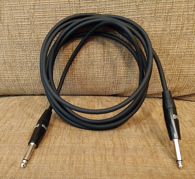 Hosa HGTR-010 REAN 1/4" TS Straight to Same Pro Guitar/Instrument Cable - 10' image 1