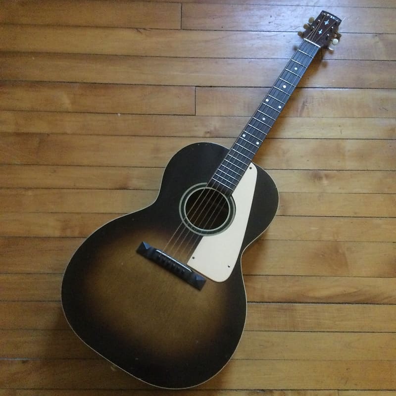SS Stewart Parlor guitar 30s - Dark sunburst image 1