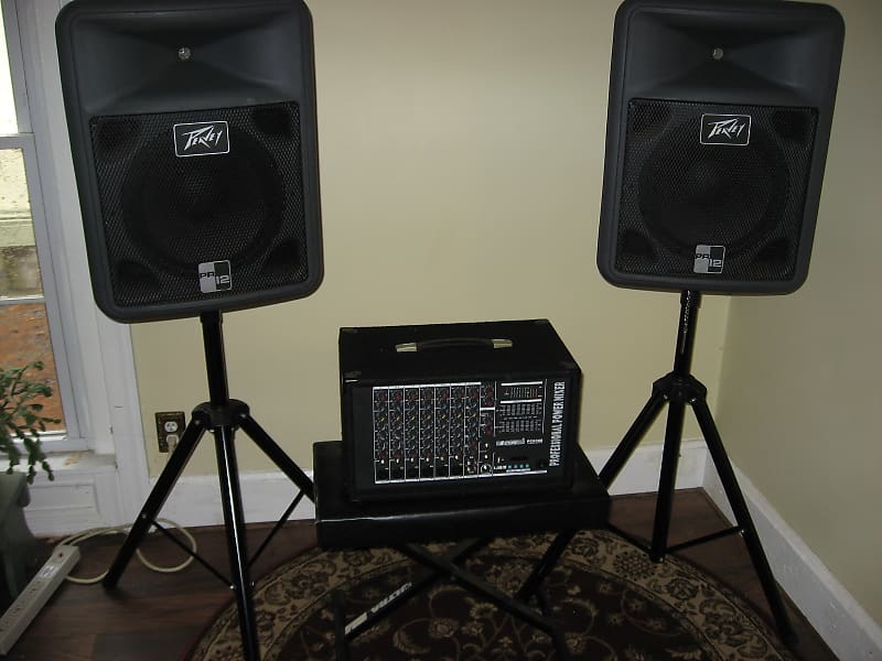 Peavey PR12RX Portable Sound System with Core5 6300 Powered Reverb