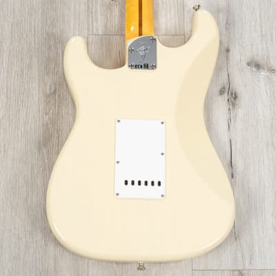 Fender American Custom Stratocaster Guitar, Maple Fingerboard Vintage Blonde NOS image 7