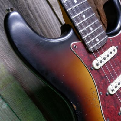 Keith Holland Custom S-ANS #1327 - Nitro 3-Tone Sunburst image 10