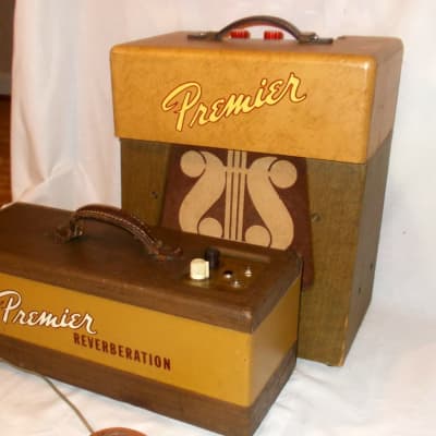 1955 Premier 110 Tube Amp W/ Stand Alone Tube  Reverb Tank / Unit & Foot Switch image 3