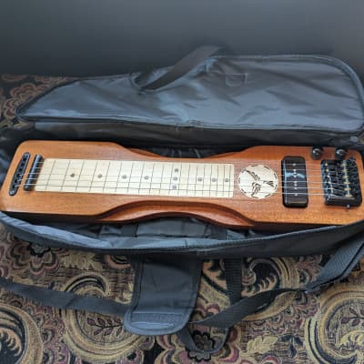 Calico Guitars Headless Lap Steel 2025 - Mahogany and Maple - Lollar P90 Pickup - 20" Scale - With Padded Gig Bag image 6