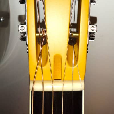 National Reso-Phonic Triolian Polychrome 14 Fret 2023 Yellow/Gold with Palm Tree Scene on Back - IN STOCK NOW! image 3