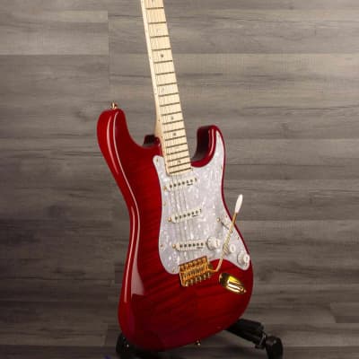 Fender  - Richie Kotzen Stratocaster®, Maple Fingerboard, Transparent Red Burst (Japanese) image 6