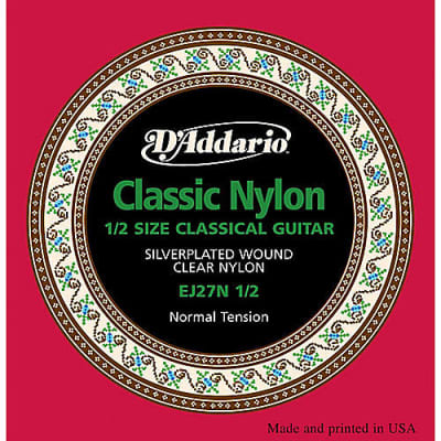 D'Addario EJ27N 1/2 Student Nylon Classical Guitar Strings normal tension for sale