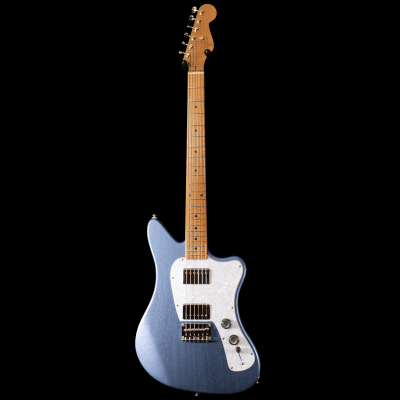 Cream T Guitars Crossfire SRT-6 w/ Pickup Swapping in Aero Blue image 3