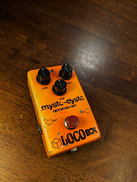 LOCOBOX mysto-dysto ディストーション ジャパンビンテージ Loco Box Mysto Dysto Distortion pedal Late 70s Atomic Orange