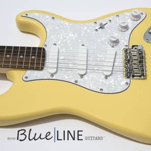 Blueline Guitars Strat 2015 Yellow Flat image 5