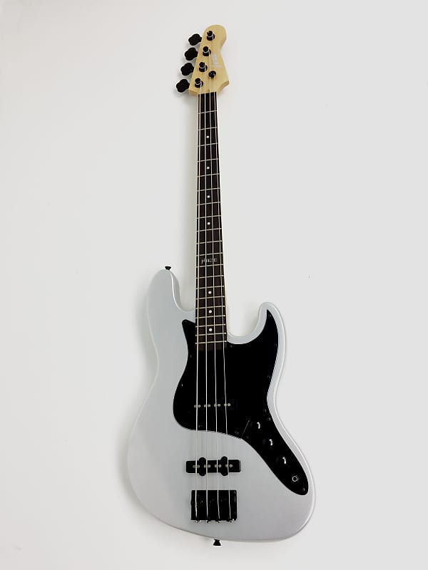 Haze 4-String Electric Bass Guitar, Silver, Free Bag ,Tuner,3 Picks.|HSJB19580MSBH| image 1