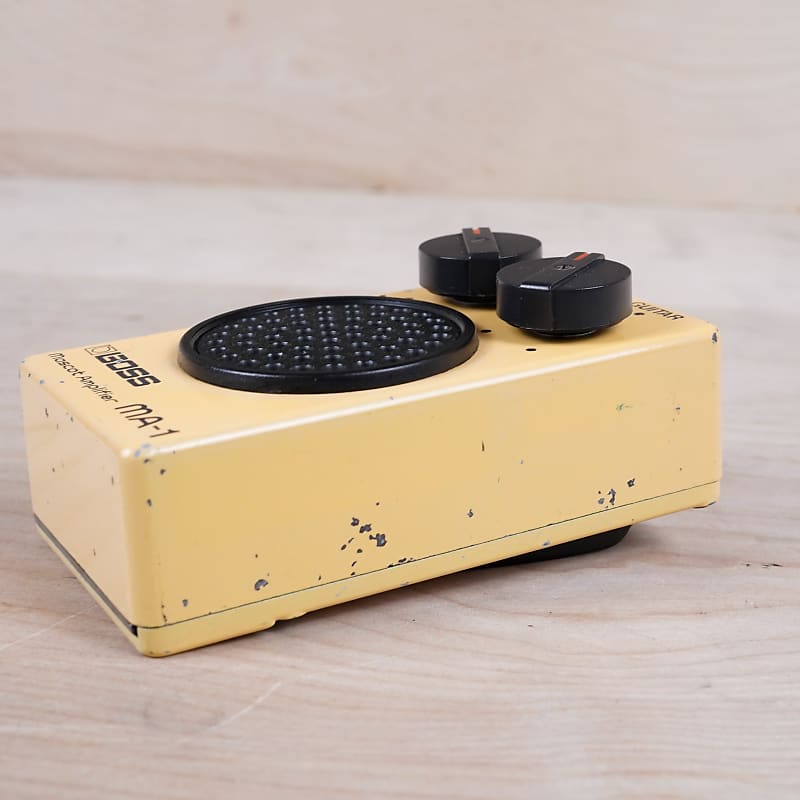 Boss MA-1 Mascot Amp 1980s Yellow Vintage Pocket Amplifier