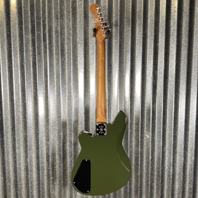 Reverend Descent RA Army Green Baritone Guitar #61219 image 10