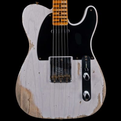 Fender Custom Shop 1952 Telecaster Heavy Relic Big U Neck White Blonde image 2